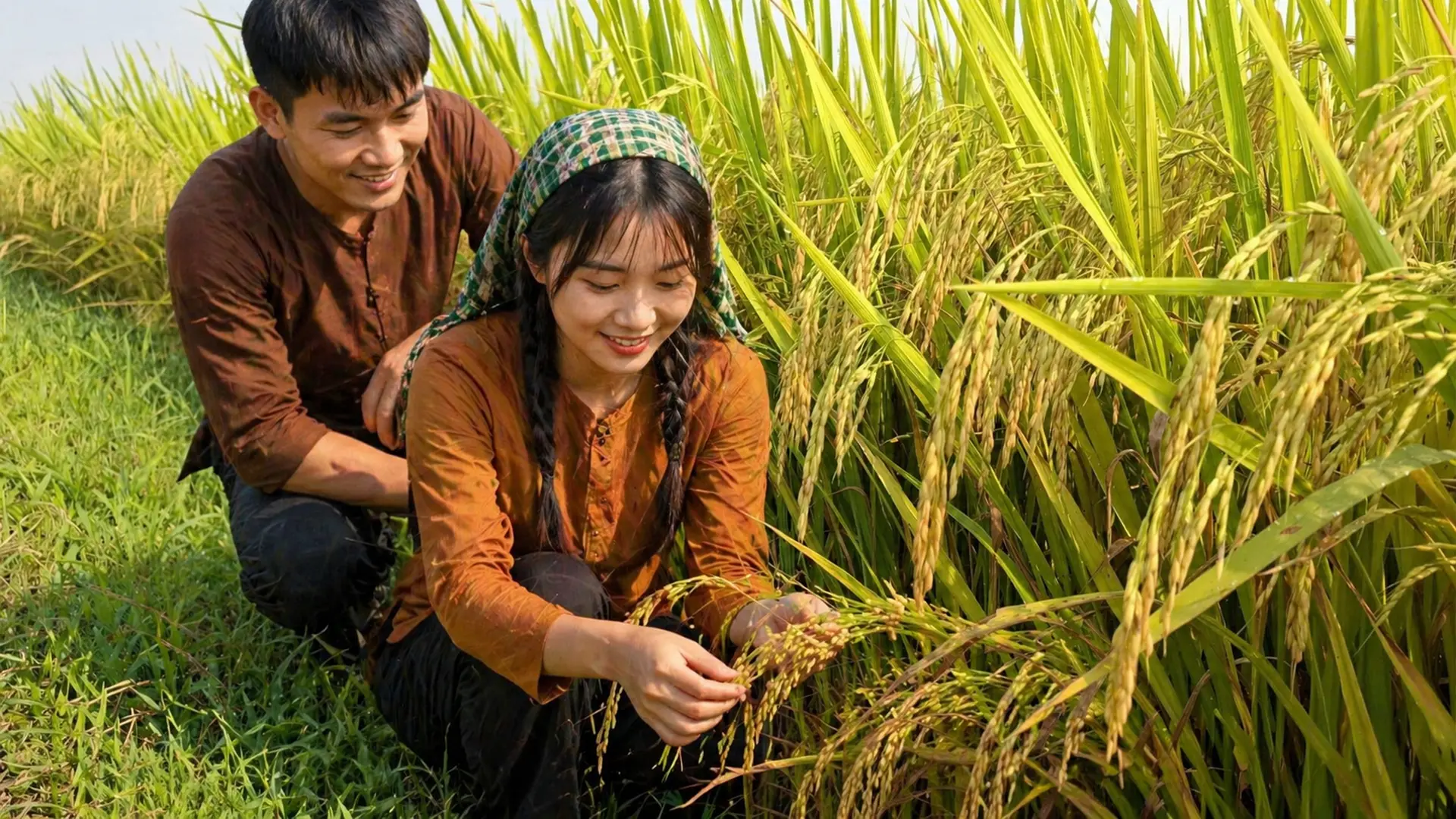 Kiểm tra đồng ruộng thường xuyên để thu hoạch đúng độ chín.